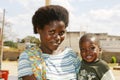 Zambian mother with child