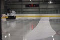Zamboni clearing out an ice rink Royalty Free Stock Photo