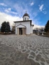 Zamfira Monastery courtyard