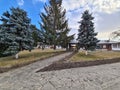 Zamfira Monastery courtyard