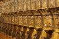 Zamora cathedral hand made wooden choir stall. Castilla Leon. Spain