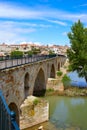 Zamora Puente de Piedra stone bridge on Duero Royalty Free Stock Photo