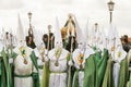 Zamora, Spain. Penitents in the procession of the Brotherhood of the Virgin of Hope at Easter.