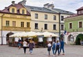 Zamosc Poland, July 2019, old town architecture