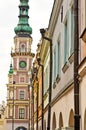 Zamosc Poland, July 2019, old town architecture