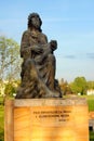 Sculpture of King David the Psalmist in Zamosc, Poland Royalty Free Stock Photo