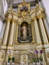 Zamosc, Poland, September 3, 2023: Interior of the Cathedral of the Resurrection of the Lord and Saint Thomas the Apostle. Altar Royalty Free Stock Photo