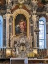 Zamosc, Poland, September 3, 2023: Interior of the Cathedral of the Resurrection of the Lord and Saint Thomas the Apostle. The Royalty Free Stock Photo