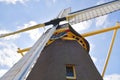 Zand, Netherlands. May 2023. Details of an original Dutch windmill