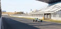 Formula car of Race Planet on the track of Zandvoort. Unexperienced people car race