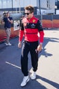 Charles Leclerc driver of Ferrari walking through the Paddock on thursday during preparations before the Formula 1 Dutch Grand Royalty Free Stock Photo