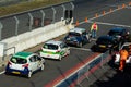 Zandvoort, North Holland/the Netherlands - February 23 2019: 8th Circuit Short-Rally at Race Circuit Zandvoort rally cars waiting