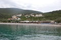 Zanice beach. Montenegro. City, water.
