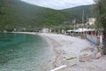 Zanice beach. Montenegro. City, water.