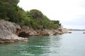 Zanice beach. Montenegro. City, water.