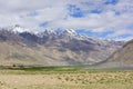 Zanskar landscape view with Himalaya mountains covered with snow and blue sky in Jammu & Kashmir, India Royalty Free Stock Photo