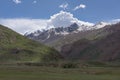 Zanskar landscape view with Himalaya mountains covered with snow and blue sky in Jammu & Kashmir, India Royalty Free Stock Photo