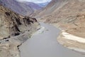 Zanskar River, Ladakh, India Royalty Free Stock Photo