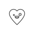 Zany Face emoticon outline icon