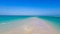 Zanzibar beach aerial view Royalty Free Stock Photo