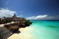 Zanzibar beach resort Royalty Free Stock Photo