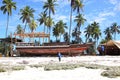 Zanzibar island local fishermen on the beach