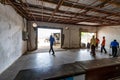 ZANZIBAR ISLAND, TANZANIA - CIRCA JANUARY 2015:Baggage claim at Zanzibar airport