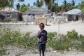 Zanzibar, a little boy looking at the camera Royalty Free Stock Photo