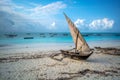 Zanzibar fisherman port Royalty Free Stock Photo