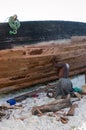 Zanzibar,repair wooden boat