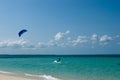 Kitesurf,beautiful panorama of the sea of Zanzibar