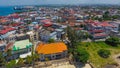 Zanzibar Stone Town coastline aerial view Tanzania