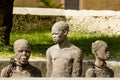 Zanzibar, Stone town. Monument haggard servants. Royalty Free Stock Photo