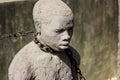 Zanzibar, Stone town. Monument haggard servants. Royalty Free Stock Photo