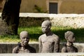 Zanzibar, Stone town. Monument haggard servants. Royalty Free Stock Photo