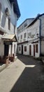 Zanzibar Stonetown narrow street. Royalty Free Stock Photo