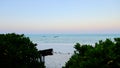 Zanzibar Sunset with Fisherman Boats in the Distance.