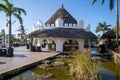 Grounds of the Royal Zanzibar Resort, an all-inclusive tropical beach resort, featuring the Royalty Free Stock Photo