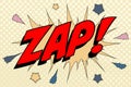 Zap Abstract cartoon frame vector background. sketch pattern Royalty Free Stock Photo
