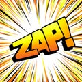 Zap Comic Text Royalty Free Stock Photo