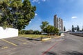 Zapopan, Jalisco Mexico. January 1, 2023. Empty street with places to park cars