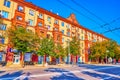 Historic living buildings in Sobornyi Prospect, on August 25 in Zaporizhzhia, Ukraine