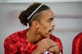 ZAPOROZHYE, UKRAINE - August 23, 2018: Yussuf Poulsen during th