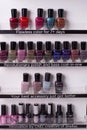 Zaporozhye. Ukraine. January 2020. Beauty salon prima vera. Close-up of nail polish, including Zoya