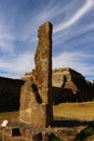 Zapotec Relic with a Wispy Sky