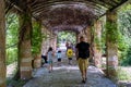 Zappeion, Athens, Greece-May 9, 2021: The Pergola of Amalia at the Nationa Garden of Athens