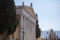 Zappeion Megaron entrance, Greece national monument, Athens landmark facade, side view