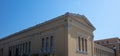 Zappeion Megaron facade, Greece national monument, Athens landmark. Classical view detai, side view