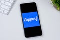 Zappos app logo on a smartphone screen Royalty Free Stock Photo