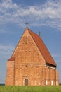 Zapyskis, Lithuania July 20 2022: early Gothic red brick church built between 1530 and 1578 In Lithuania, Zapyskis, Kaunas Royalty Free Stock Photo